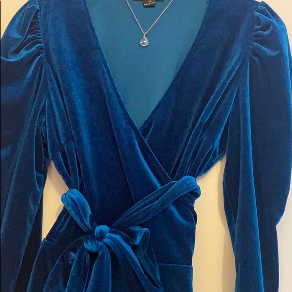 Fashion Nova Velvet Dreams Wrap Top - Picture 6 of 6